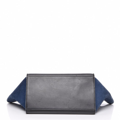 Celine Calfskin Suede Medium Trapeze Tri-Color Sand 4 of 7