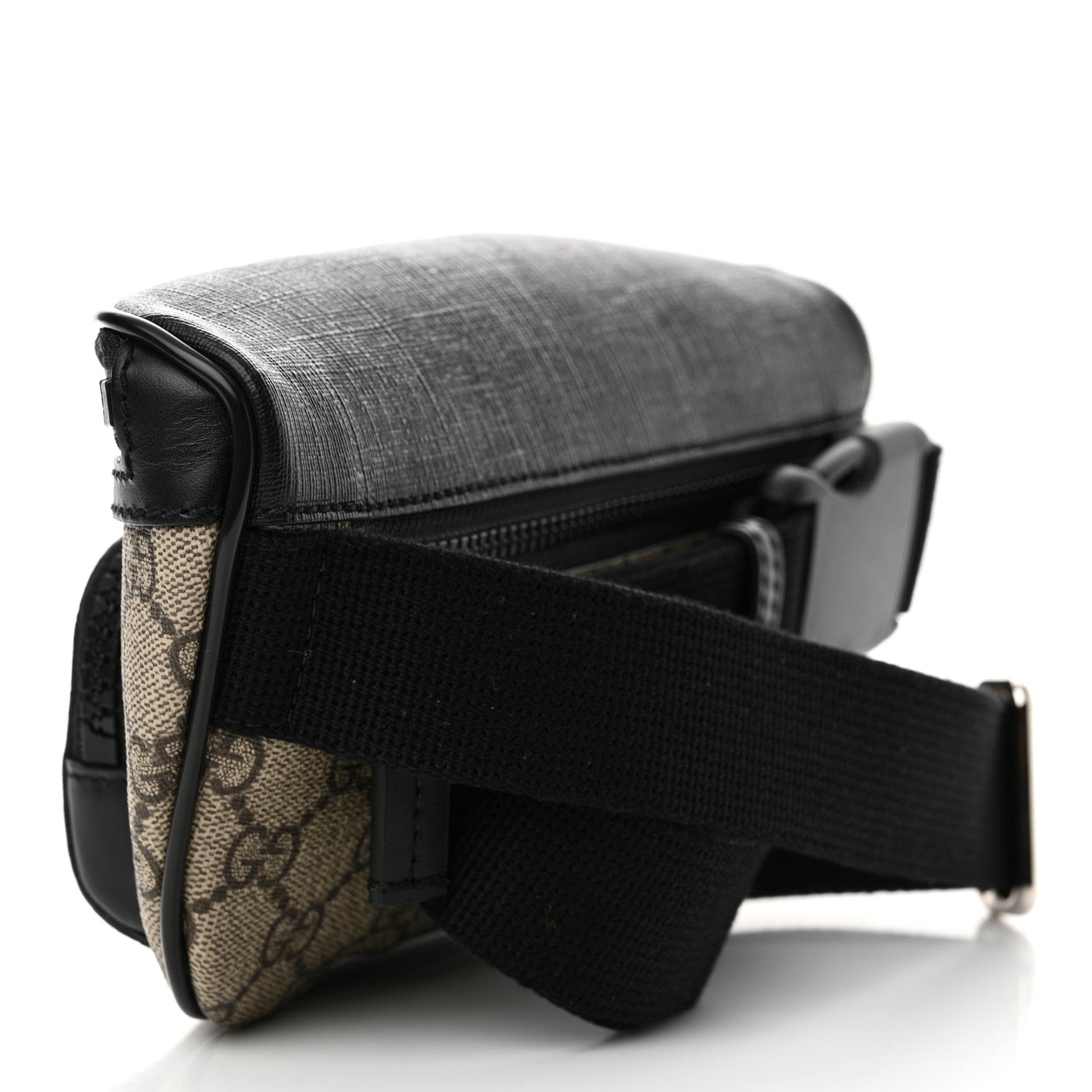 Gucci GG Supreme Monogram Belt Bag Black 3 of 11