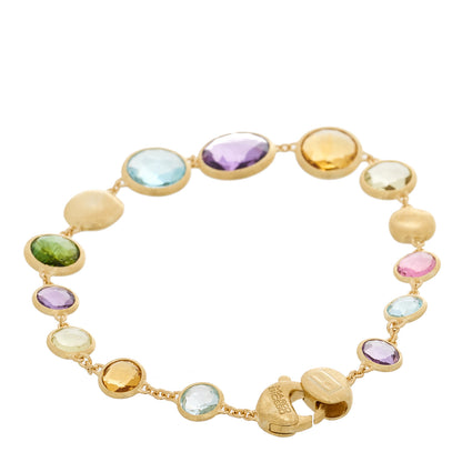 Marco Bicego 18K Yellow Gold Multi Gemstone Jaipur Color Graduated Bracelet 2 of 4