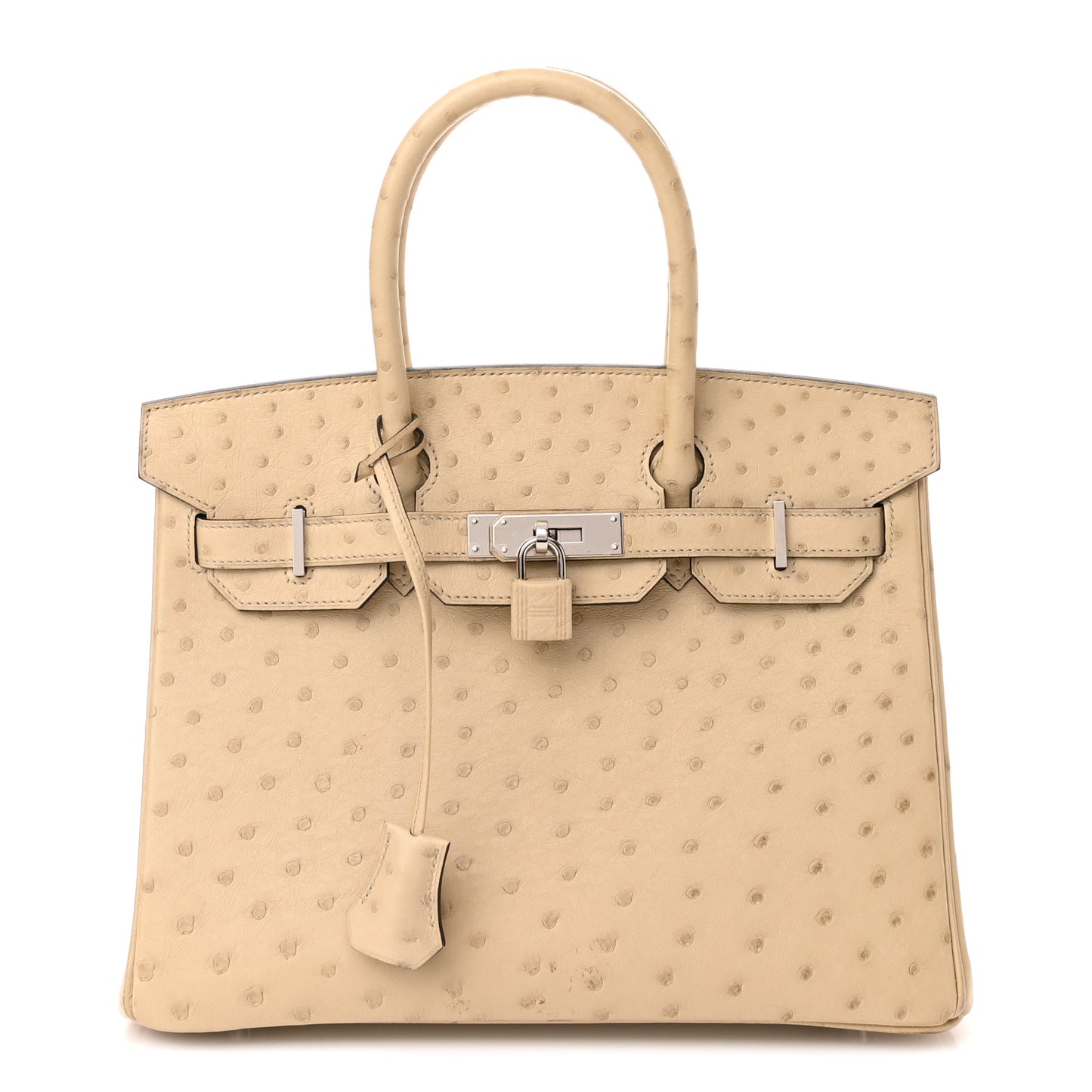 Ostrich Birkin 30 Parchemin