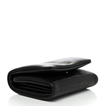 Saint Laurent Lambskin Calypso Compact Wallet Black 4 of 8