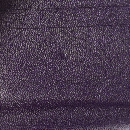 Chanel Goatskin Compact Double Sided Wallet Purple 9 of 13