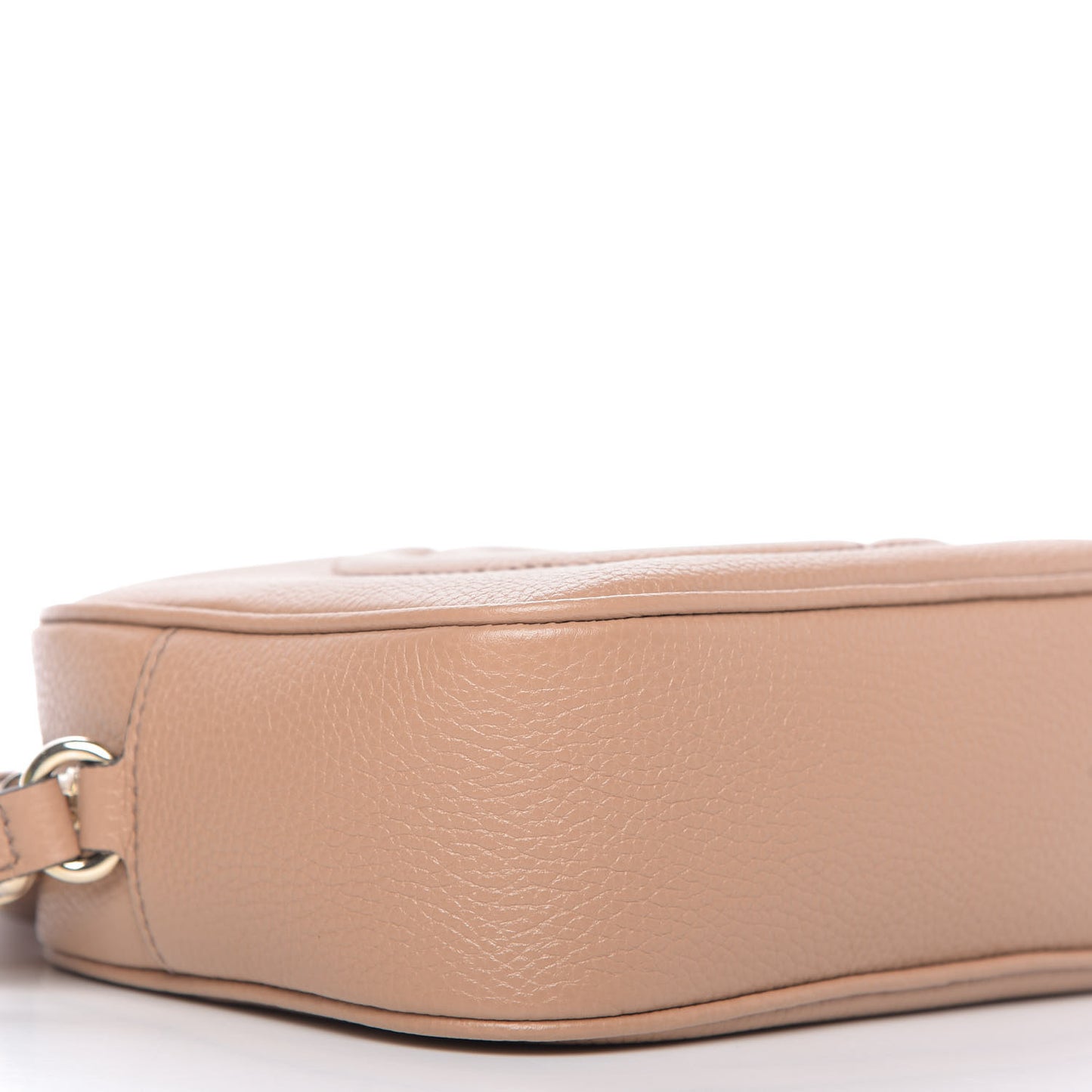Pebbled Calfskin Small Soho Disco Bag Camelia