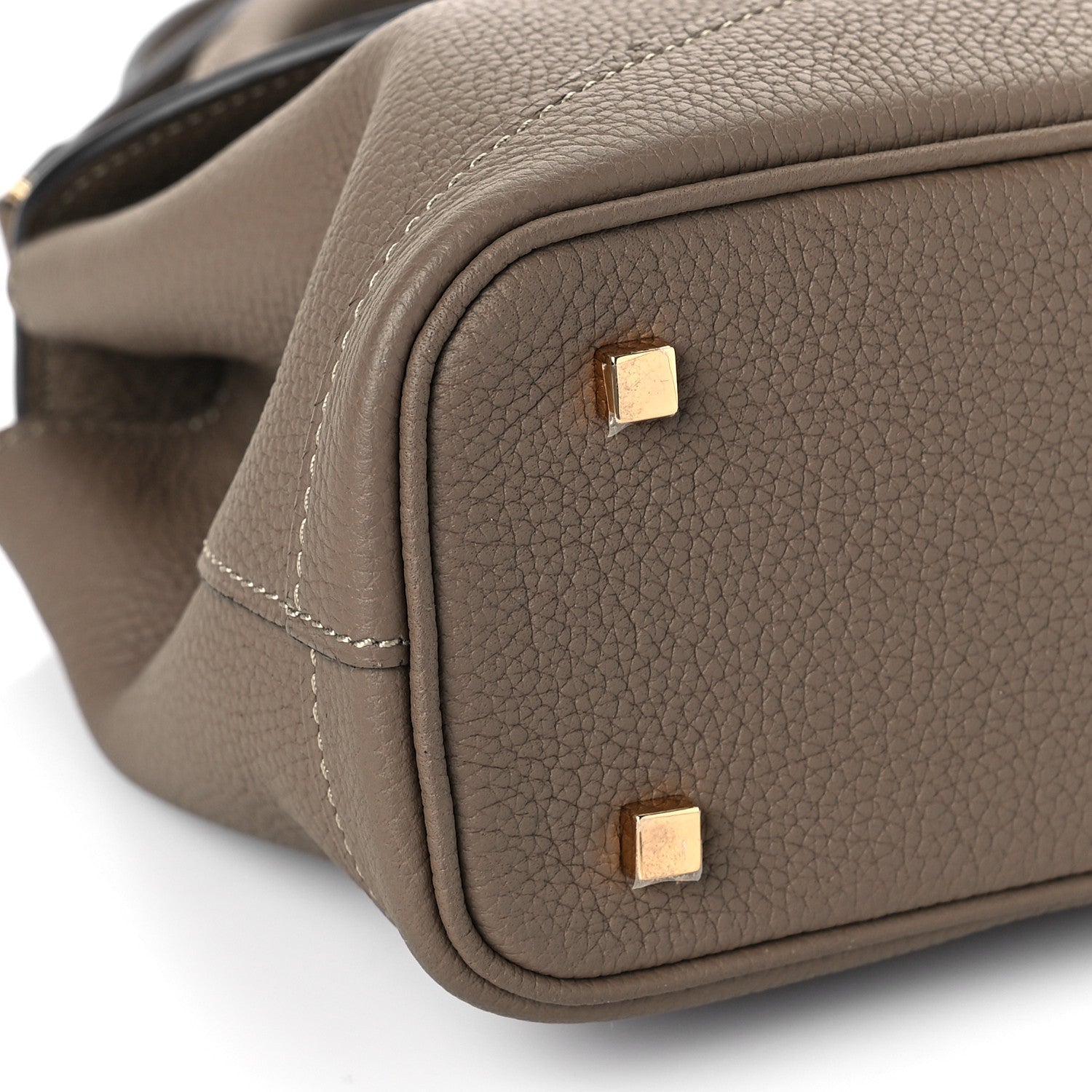 Moynat Taurillon Blush Calfskin Gabby BB Taupe 6 of 7