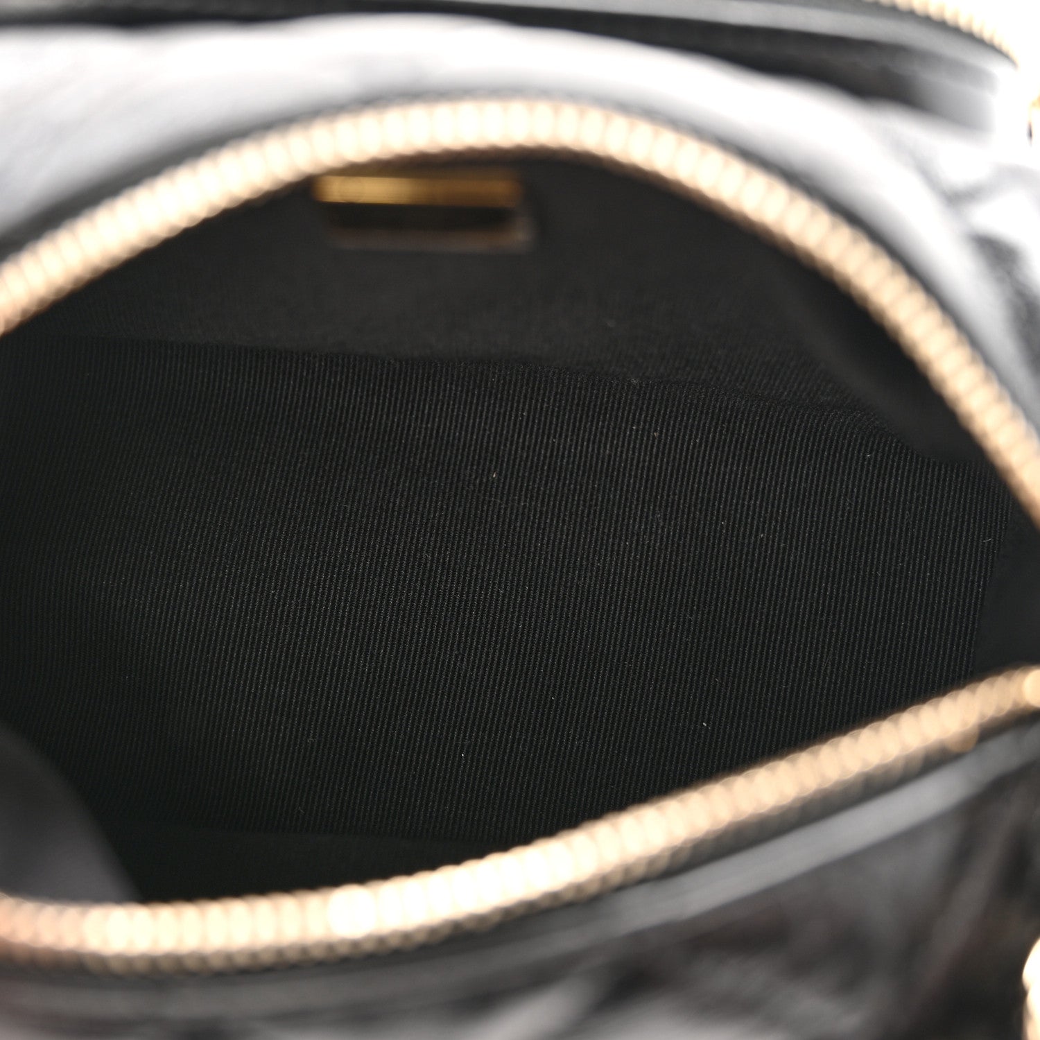 Chanel Shiny Crumpled Lambskin Quilted Small Preppy Pocket Camera Case Black 5 of 11