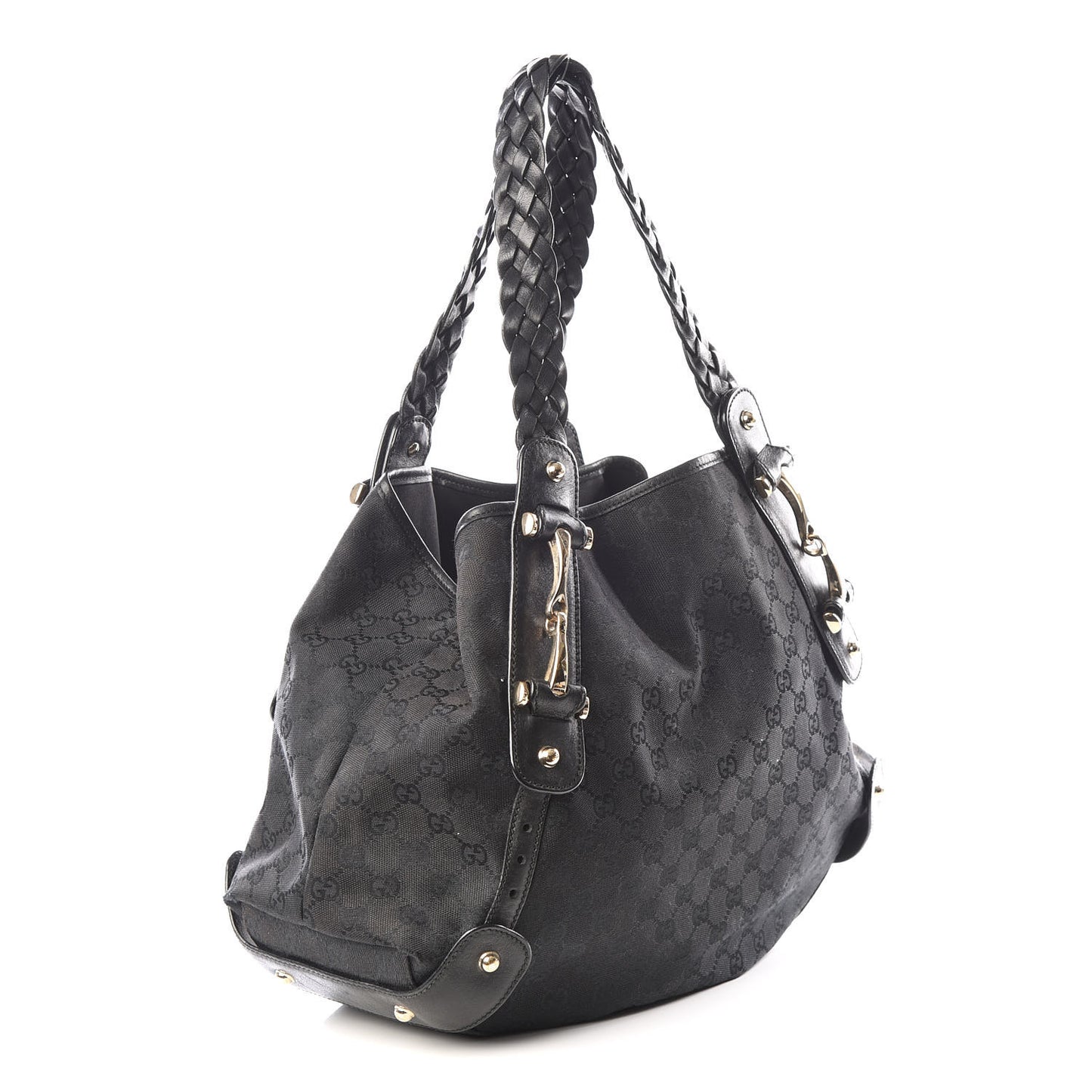 Monogram Medium Pelham Shoulder Bag Black