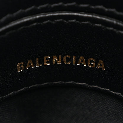 Balenciaga Calfskin Logo Crocodile Embossed XXS Ville Top Handle Bag Black 6 of 12