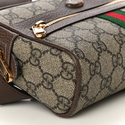 Gucci GG Supreme Monogram Web Small Ophidia Belt Bag 85 34 Dark Brown 8 of 9