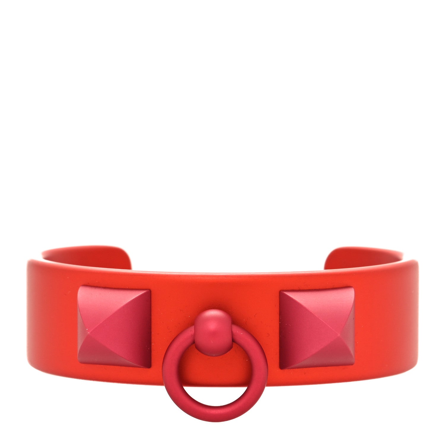 Hermes Aluminium Sunset Medor Bracelet T2 Orange Tropique Rose Couture 1 of 4