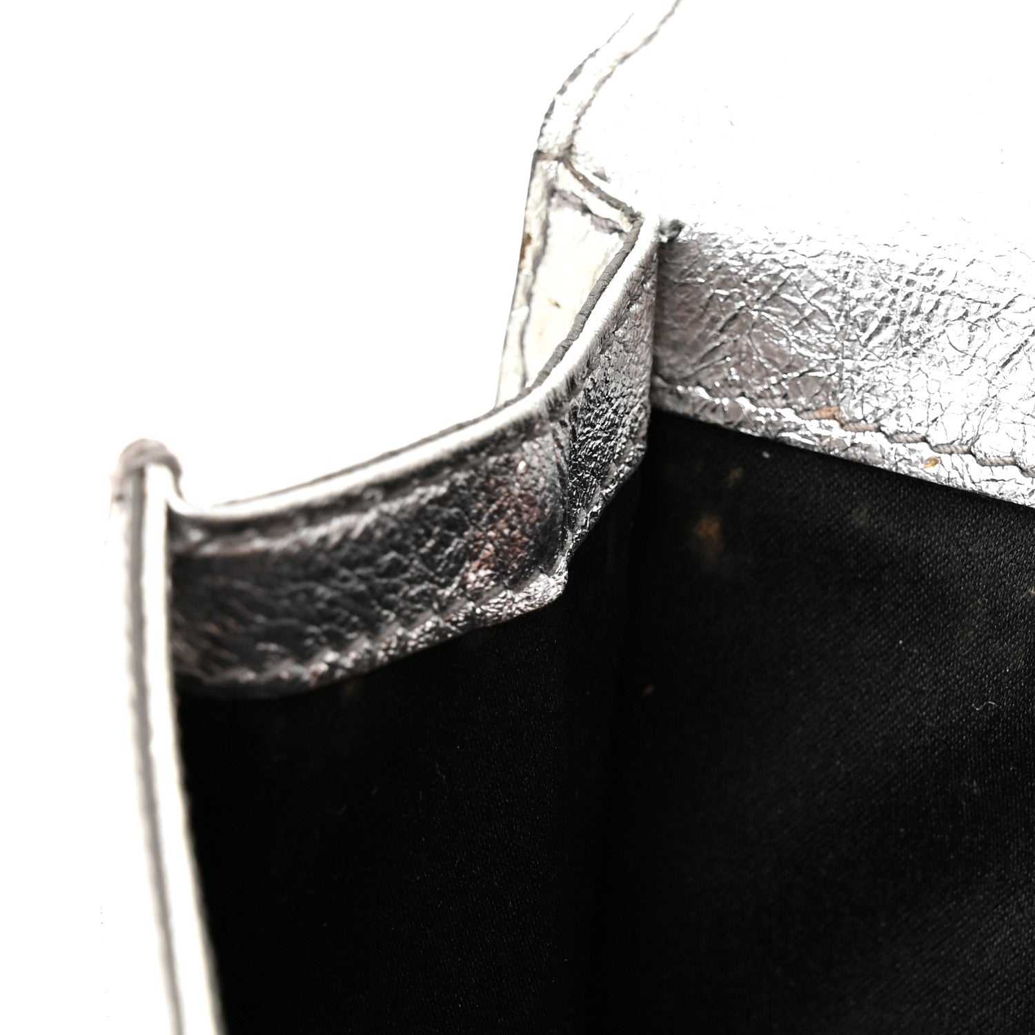 Saint Laurent Metallic Calfskin Monogram Large Belle De Jour