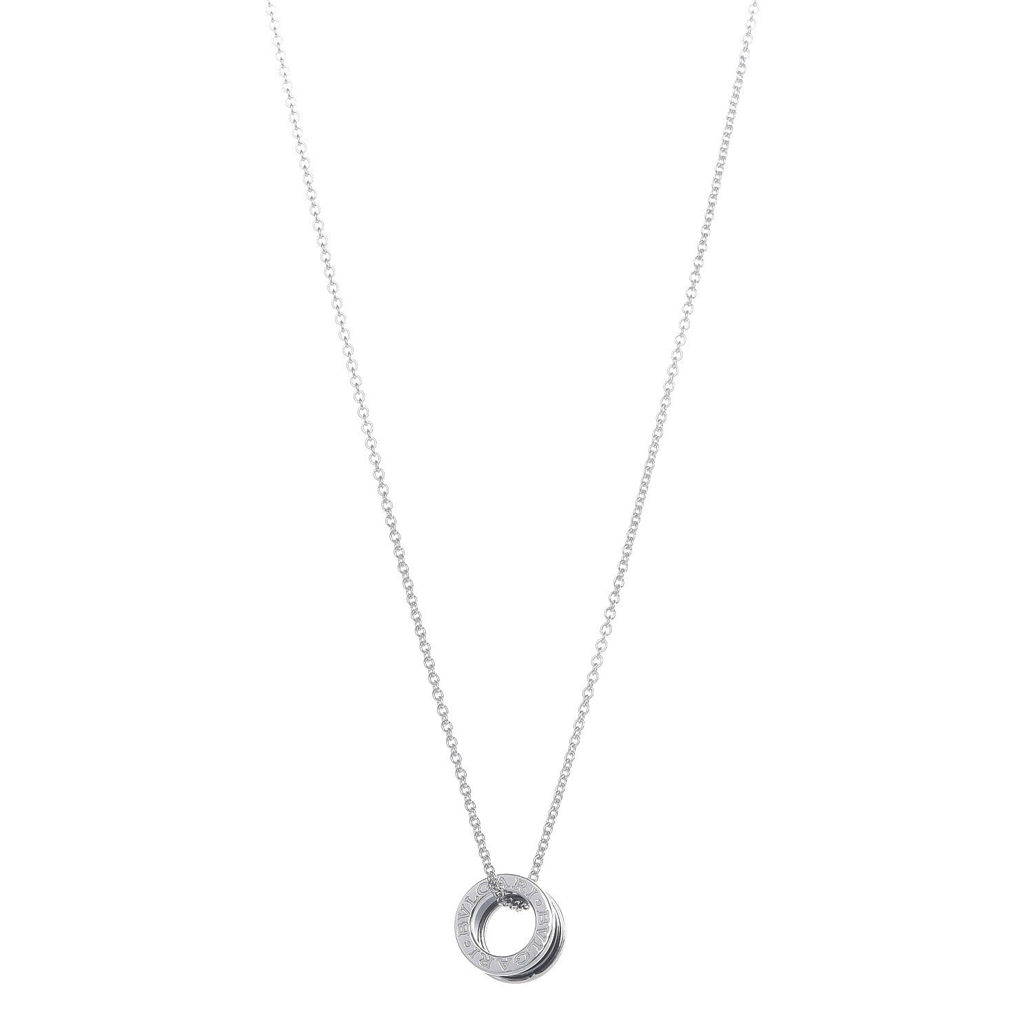 Bulgari Sterling Silver Ceramic Save The Children Pendant Necklace 1 of 10