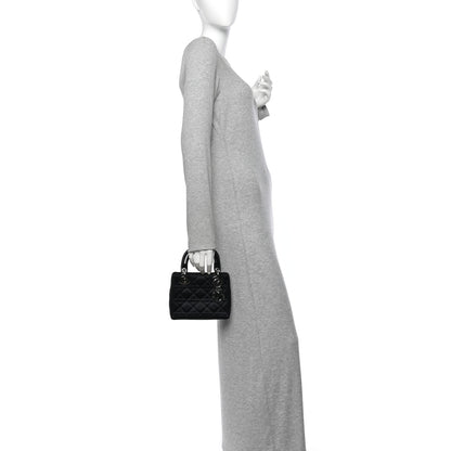 Christian Dior Satin Cannage Mini Lady Dior Black 2 of 13