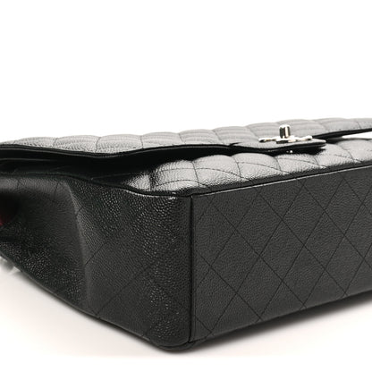 Chanel Caviar Quilted Maxi Double Flap Black 9 of 10
