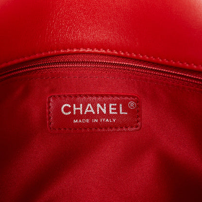 Chanel Lambskin Small CC Crossing Flap Red 6 of 12