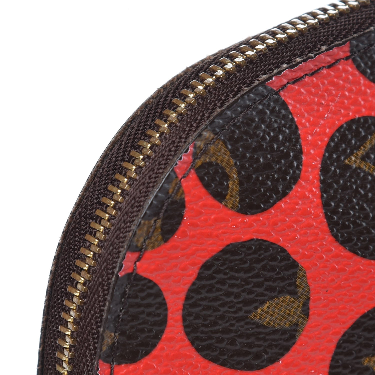 Louis Vuitton Monogram Kusama Pumpkin Dots Cosmetic Pouch Red 10 of 11