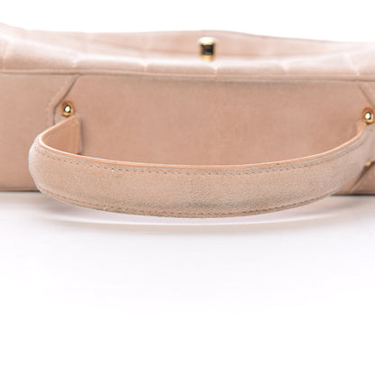 Chanel Suede Chocolate Bar Top Handle Flap Beige 8 of 17
