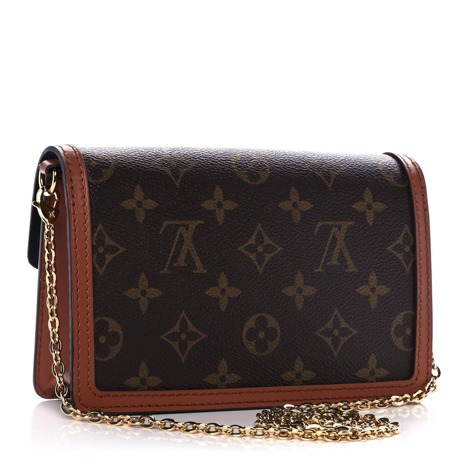Louis Vuitton Reverse Monogram Dauphine Chain Wallet 3 of 9