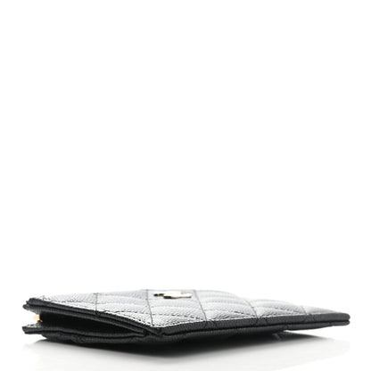 Chanel Caviar Quilted CC Zip Card Holder Black 4 of 9