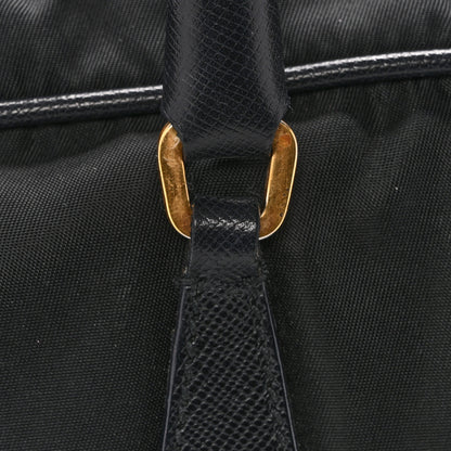 Prada Nylon Saffiano Small Top Handle Bag Black 10 of 14