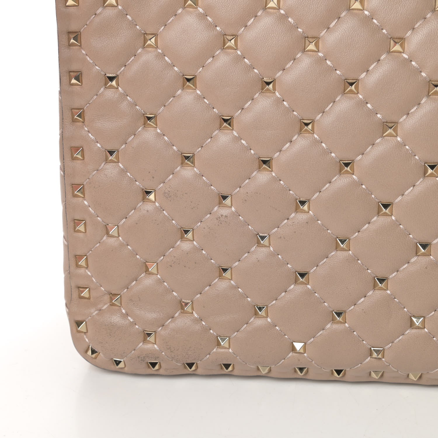 Valentino Garavani Nappa Large Rockstud Spike Shoulder Bag Poudre 11 of 11