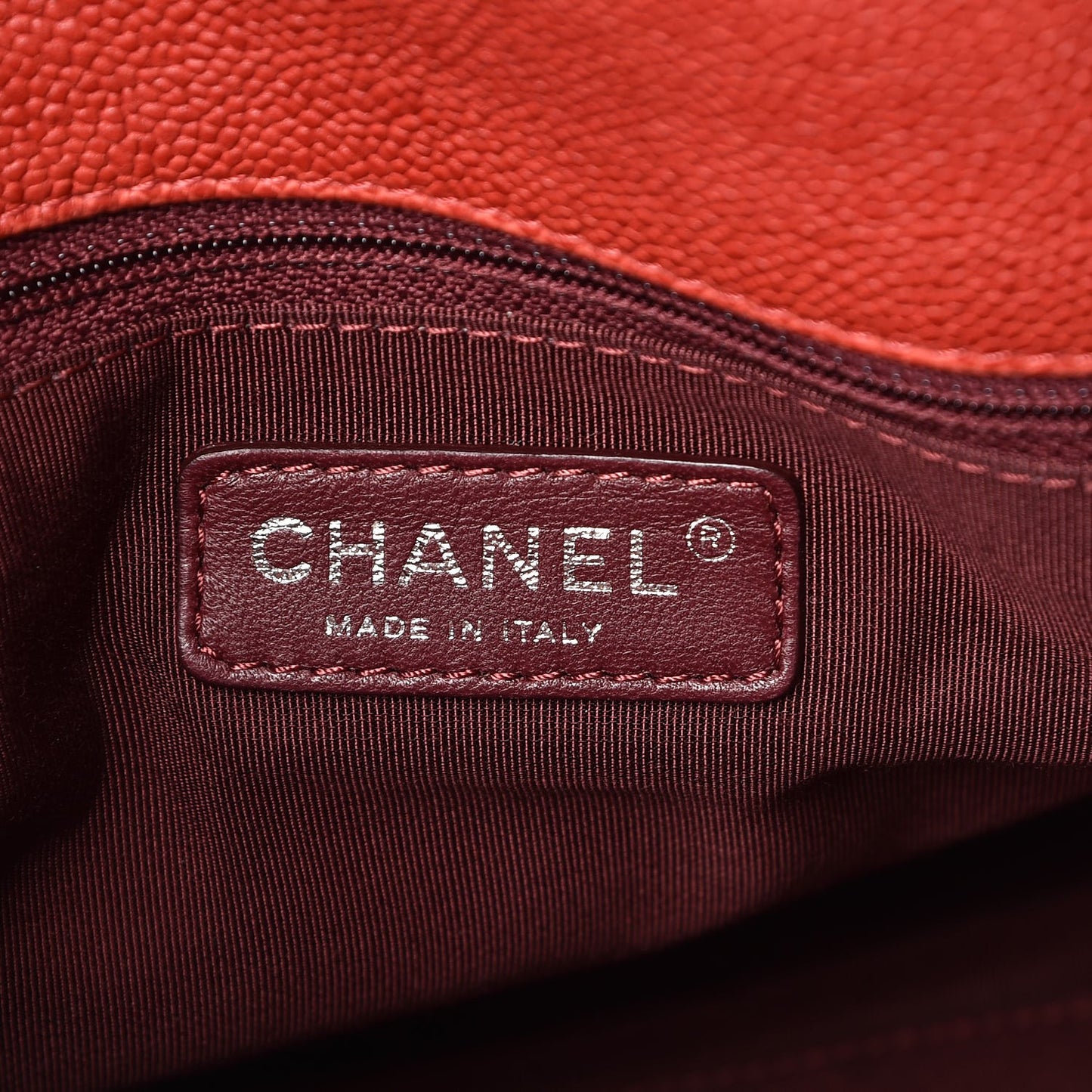 Caviar Quilted French Riviera Hobo Red