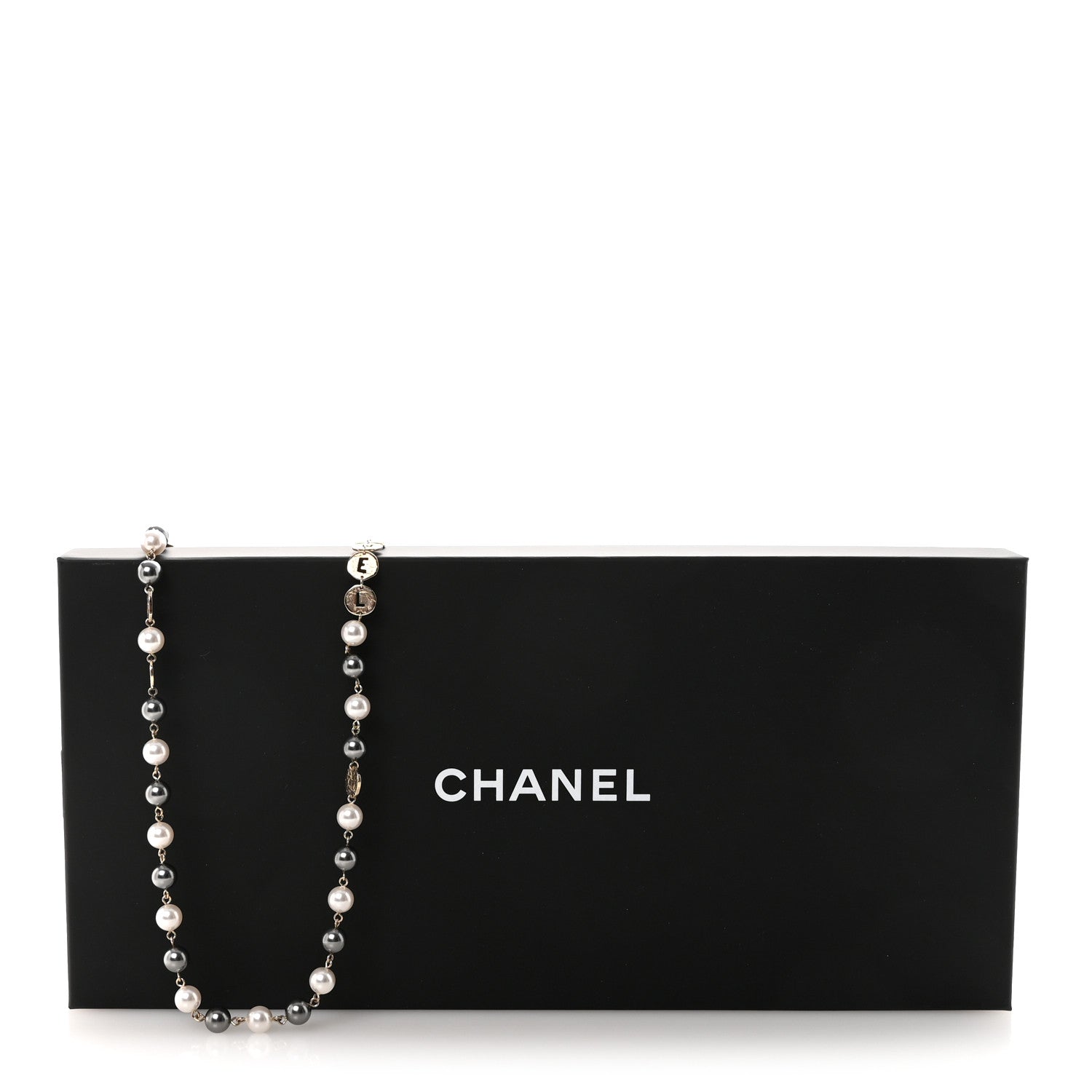 Chanel Pearl Papyrus Long Necklace Gold Pearly White Gold 7 of 7