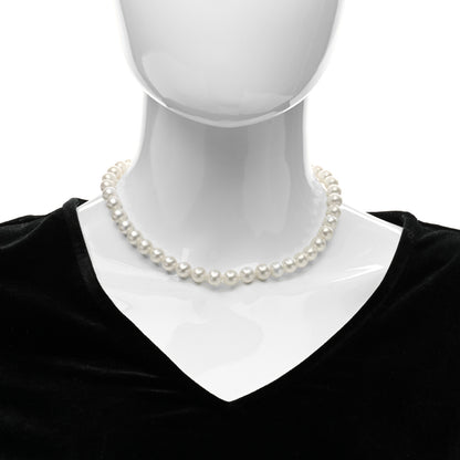 Tiffany Sterling Silver Freshwater Cultured Pearl 8-9mm Ziegfeld Necklace 2 of 7