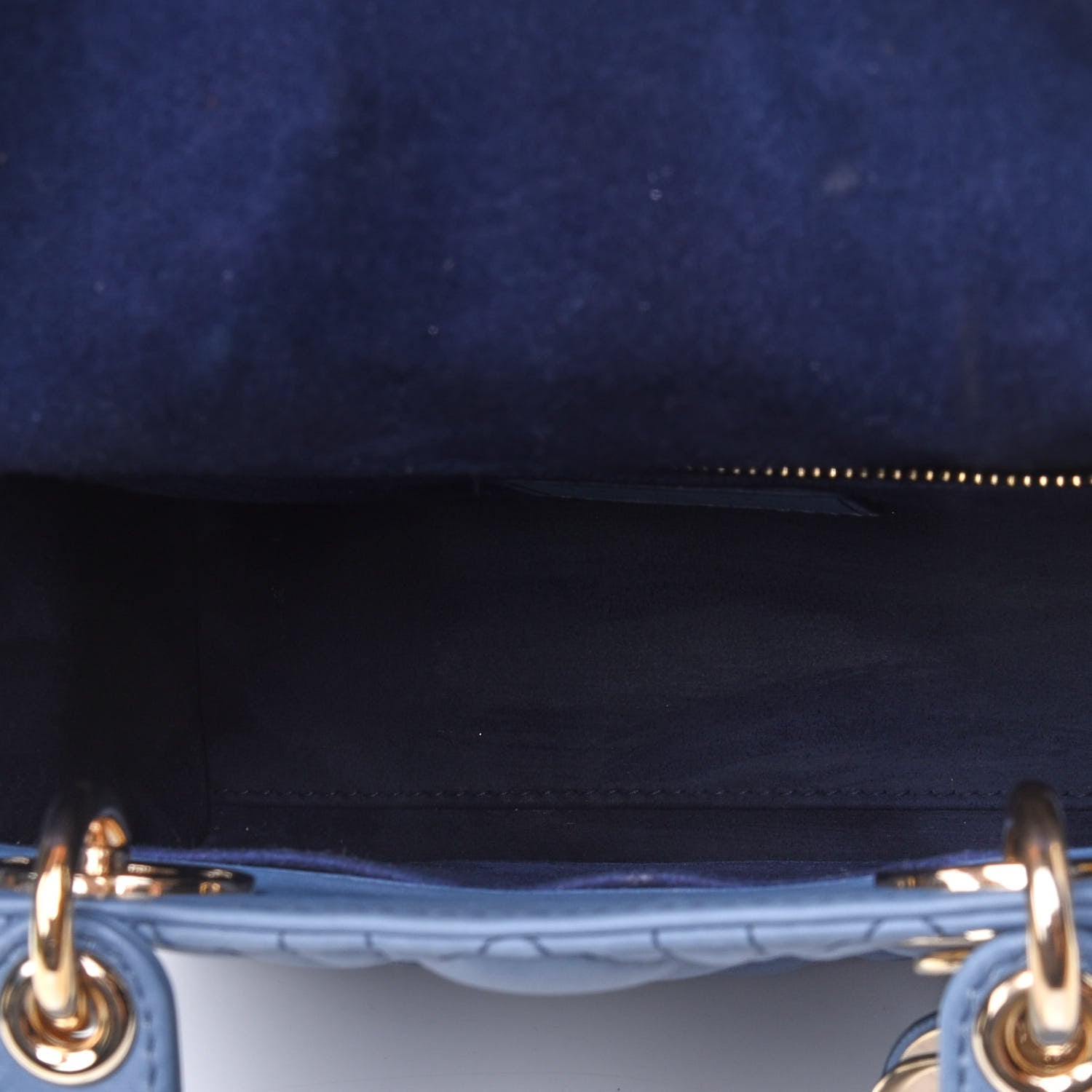 Christian Dior Lambskin Cannage Gradient Small My ABCDior Lady Dior Indigo Blue 8 of 9