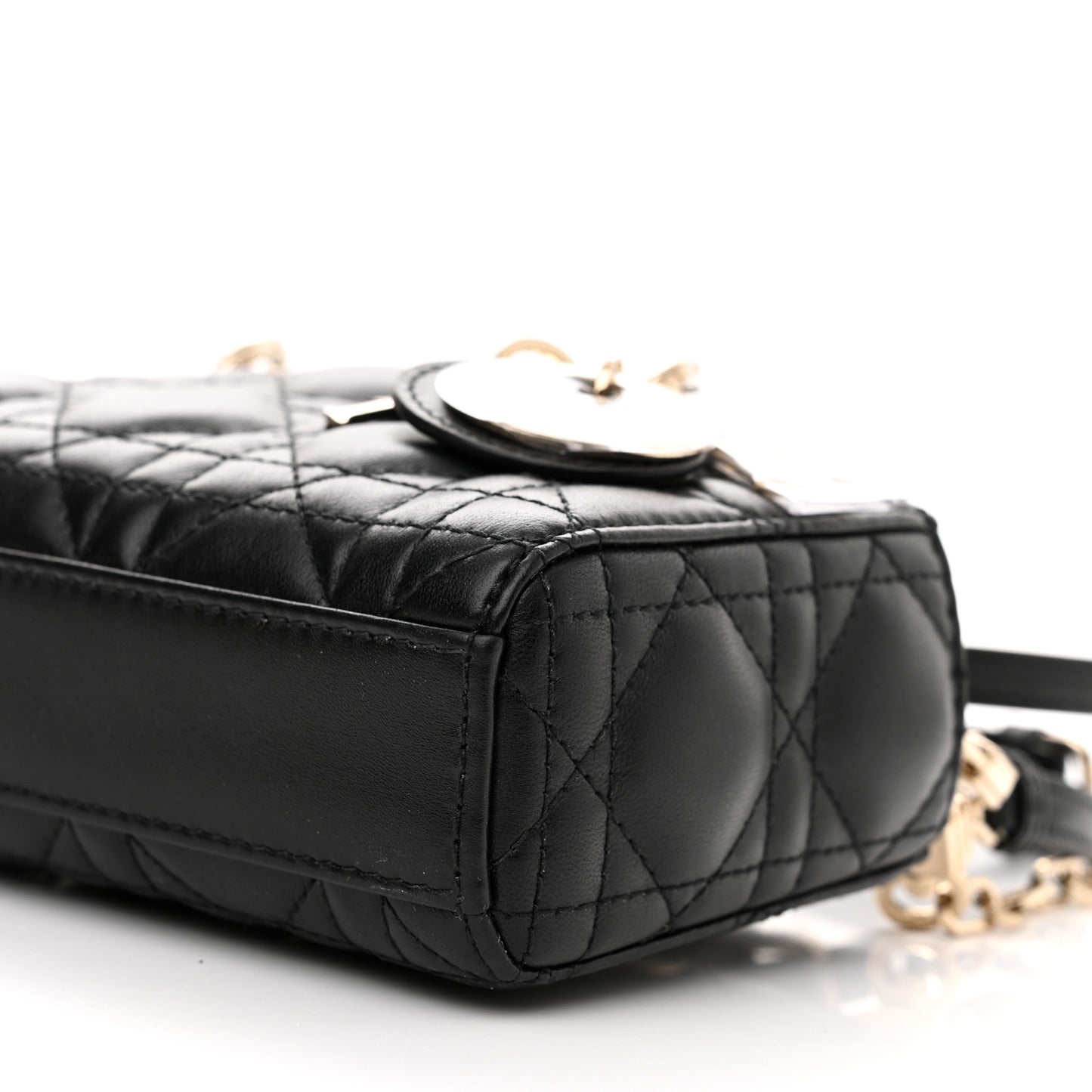 Lambskin Cannage Micro Lady D-Joy Black