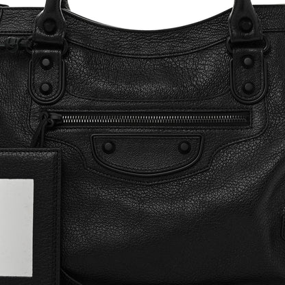Balenciaga Chevre Black Metallic Edge Hardware City Black 8 of 10