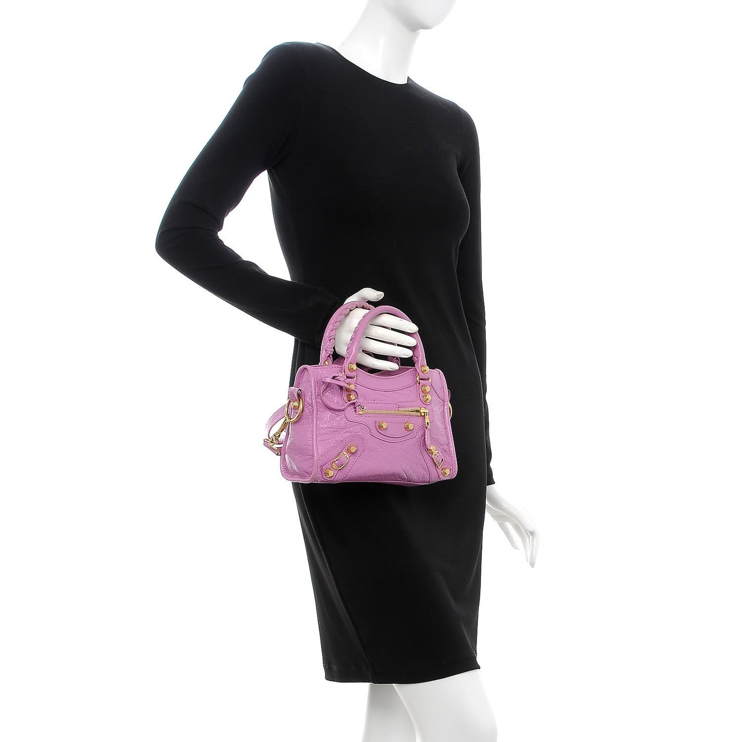 Agneau Giant 12 Gold Hardware Mini City Rose Berlingot