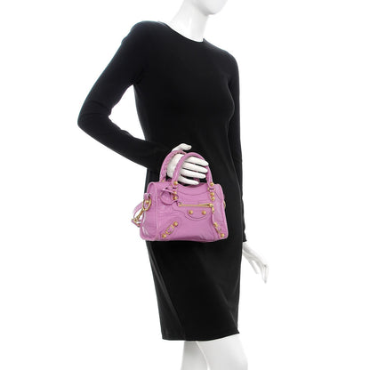 Balenciaga Agneau Giant 12 Gold Hardware Mini City Rose Berlingot 2 of 10