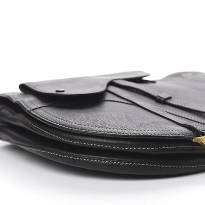 Christian Dior Calfskin Baudrier Saddle Bag Black 7 of 11
