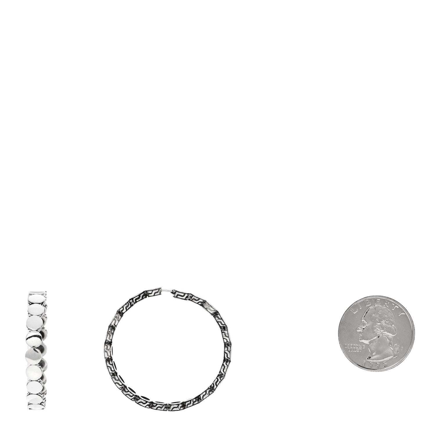 John Hardy Sterling Silver Dot Hoop Earrings 2 of 4