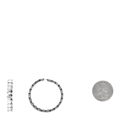 John Hardy Sterling Silver Dot Hoop Earrings 2 of 4