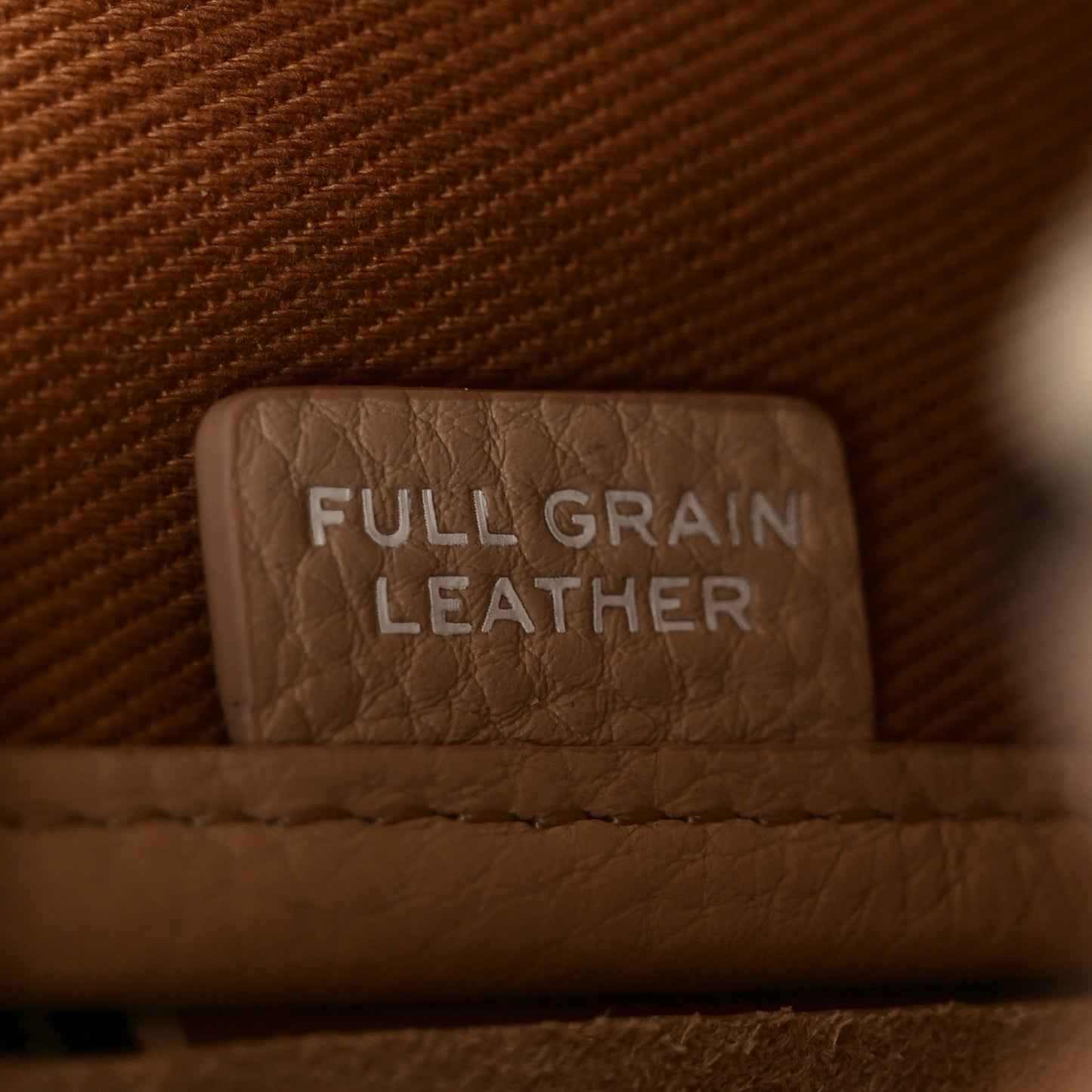 Grained Calfskin Small The Tote Bag Cotton Twine