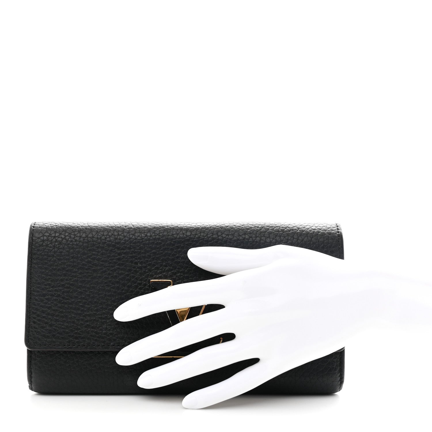 Louis Vuitton Taurillon Capucines Wallet Black 2 of 9