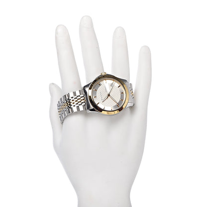 Gucci Stainless Steel 38mm G-Timeless Two Tone Quartz Watch 2 of 8