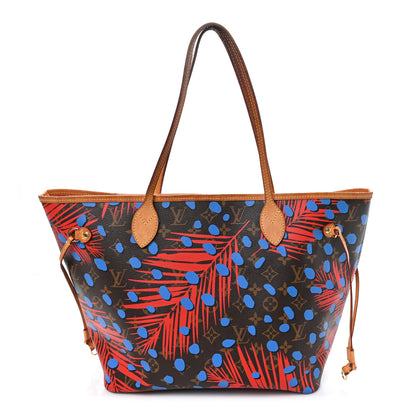 Louis Vuitton Monogram Jungle Dots Neo Neverfull MM Coquelicot Denim 1 of 11