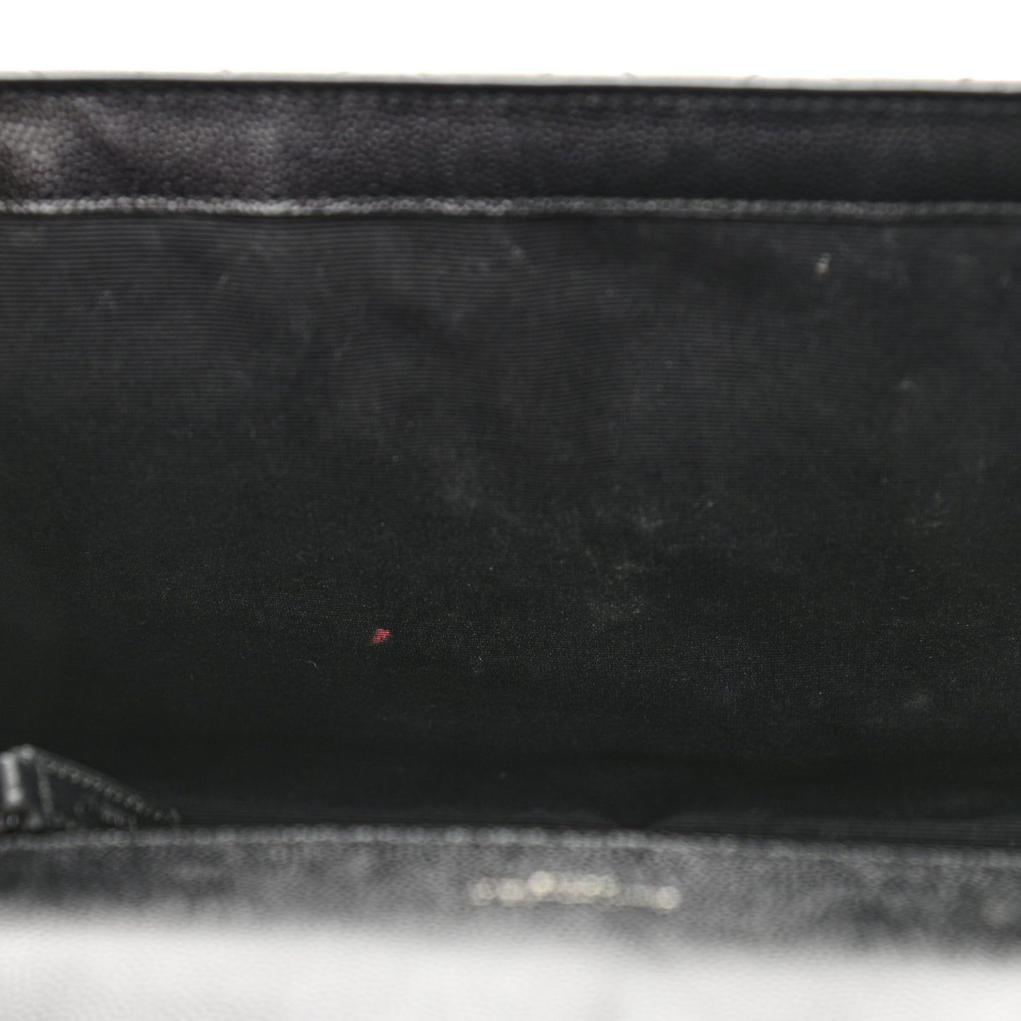 Grain De Poudre Textured Mixed Matelasse Large Triquilt Monogram Monochrome Satchel Black