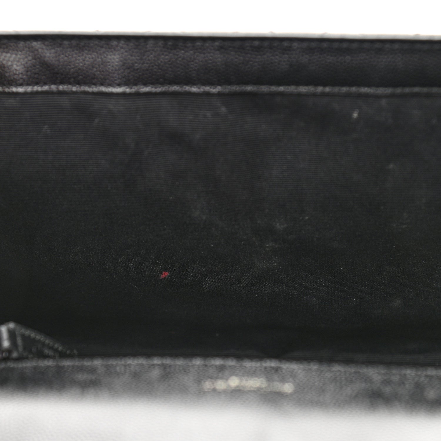 Saint Laurent Grain De Poudre Textured Mixed Matelasse Large Triquilt Monogram Monochrome Satchel Black 12 of 14