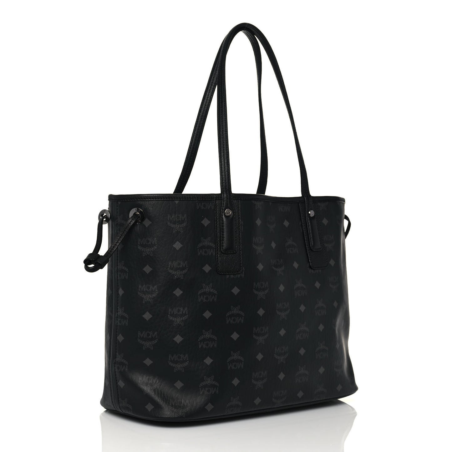 Visetos Medium Liz Reversible Shopper Tote Black