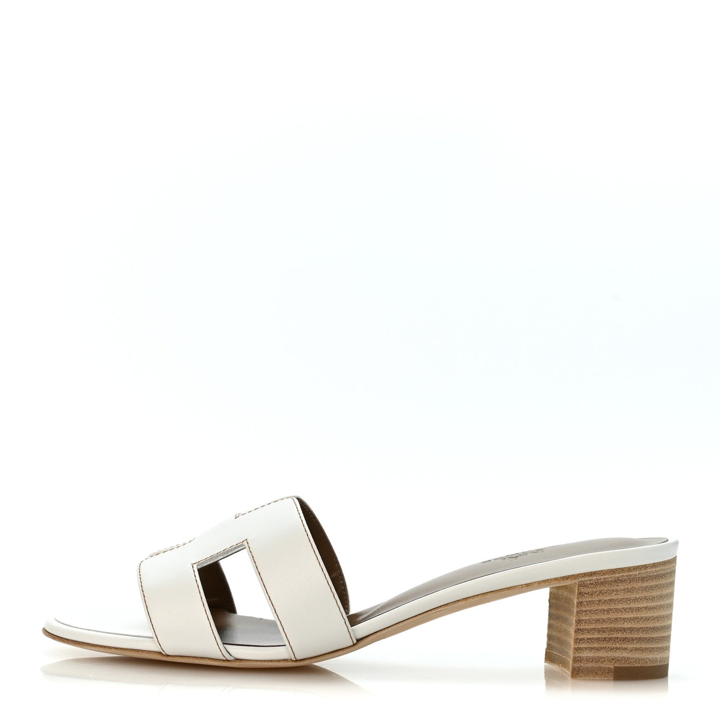 Calfskin Oasis Sandals 37 White