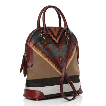 Burberry Prorsum Handpainted Tapestry Bloomsbury Burgundy 3 of 13