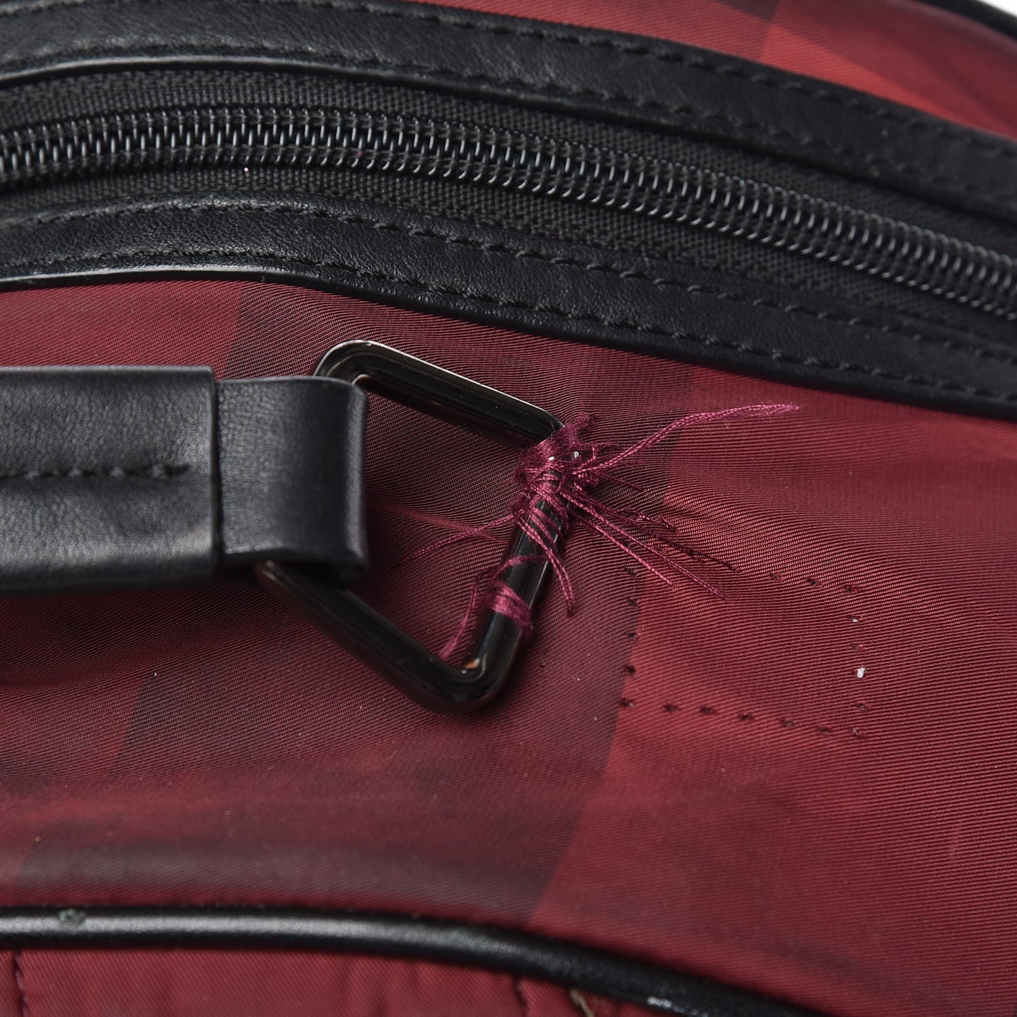 Nylon Supernova Check Backpack Red