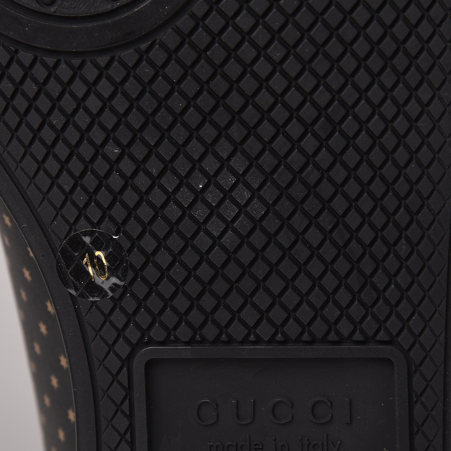 Gucci X SEGA Calfskin GUCCY Stars Mens Falacer Sneakers 10 Black 11 of 14