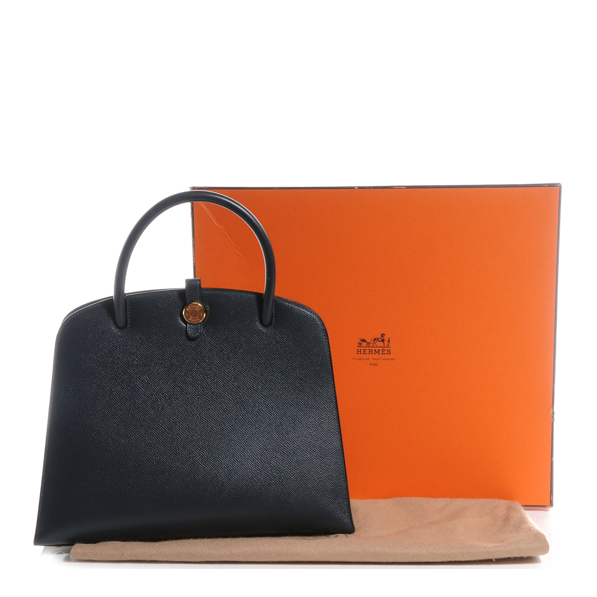 Hermes Courchevel Dalvy 30 Bleu Marine 5 of 9