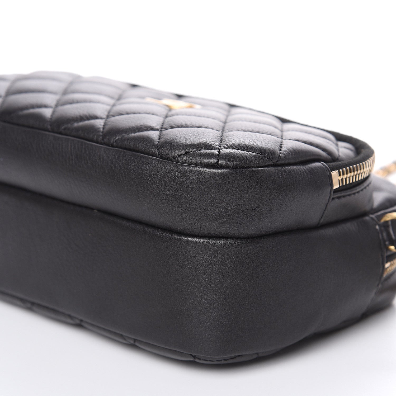 Chanel Calfskin Quilted Day Trips Camera Case Black 9 of 12