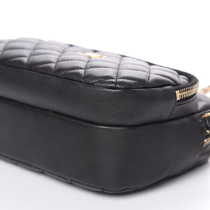 Chanel Calfskin Quilted Day Trips Camera Case Black 9 of 12