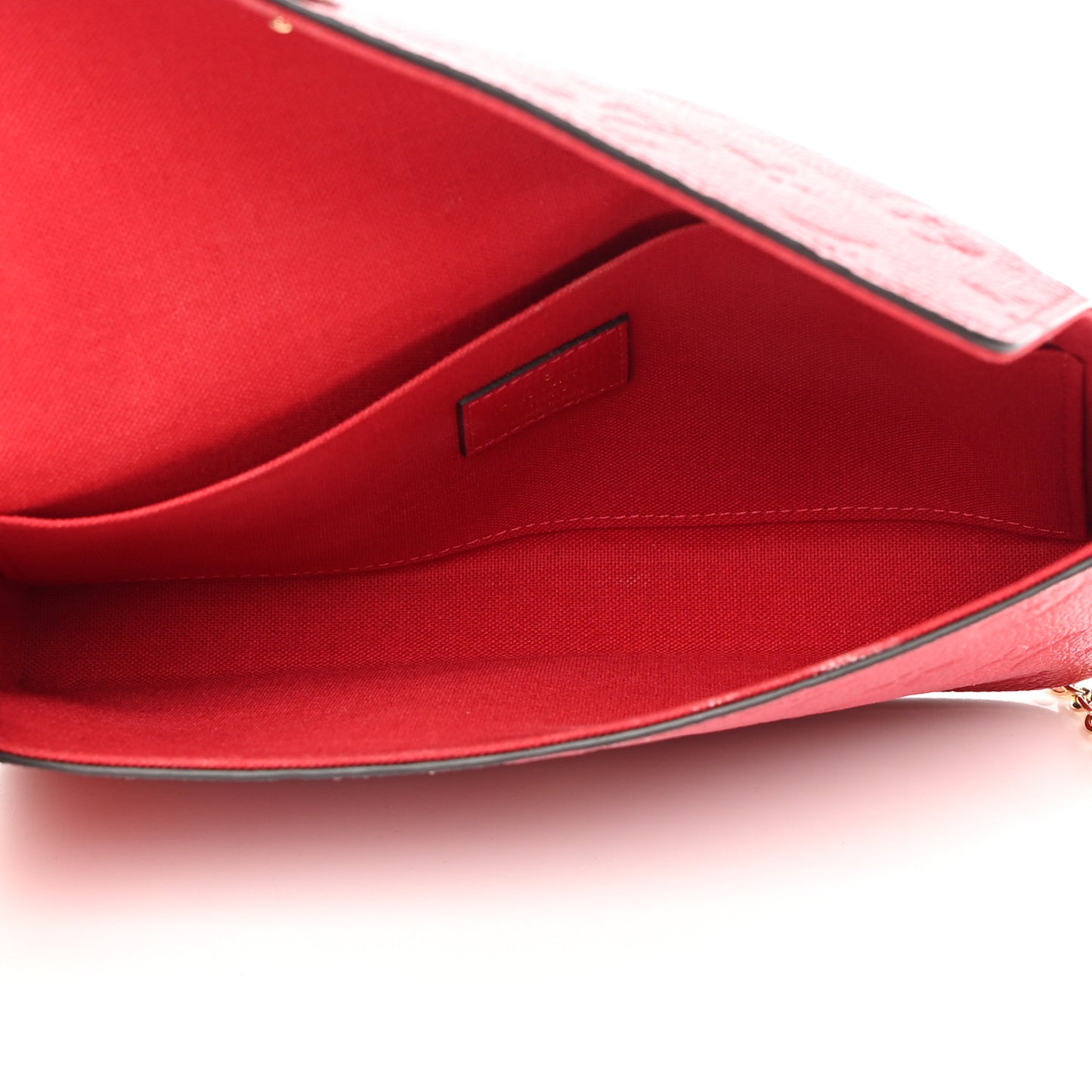Empreinte Pochette Felicie Chain Wallet Scarlet